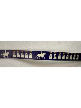 Dressage Queen Belt C4 Navy Blue White 39 inches Equestrian Riding